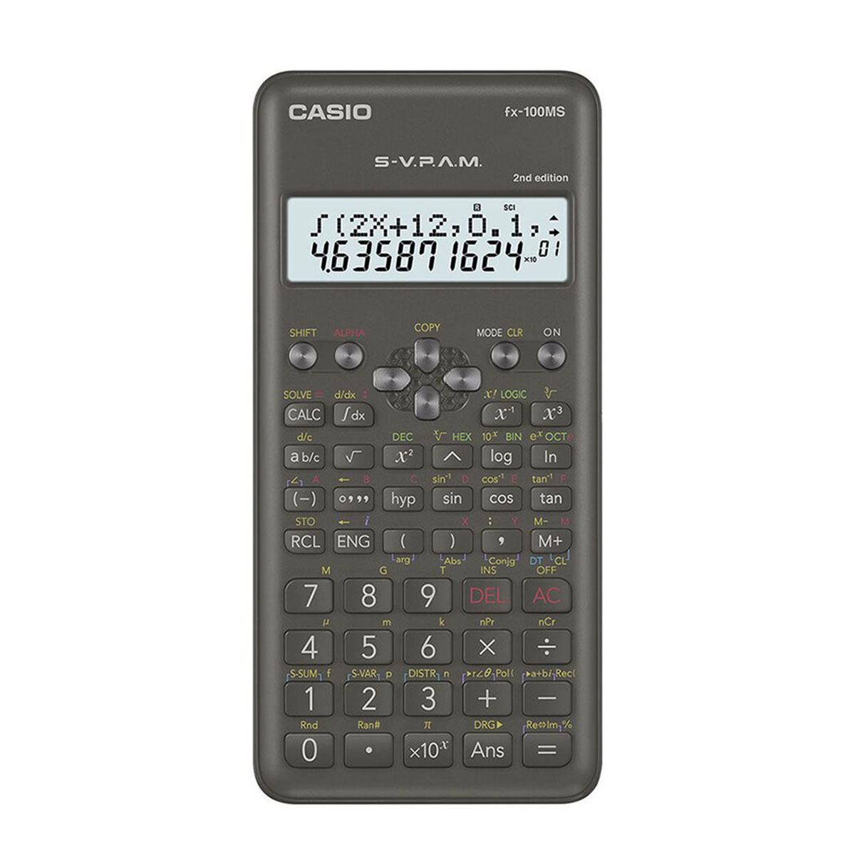 Casio fx-100MS Black-2nd Edition Non Programmable Scientific Calculator-borobaazar